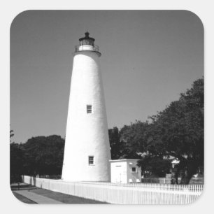 Adesivo Quadrado Farol de Ocracoke