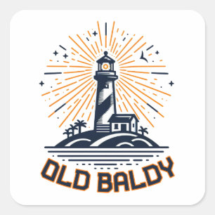 Adesivo Quadrado Farol Old Baldy ao Nascer do Sol
