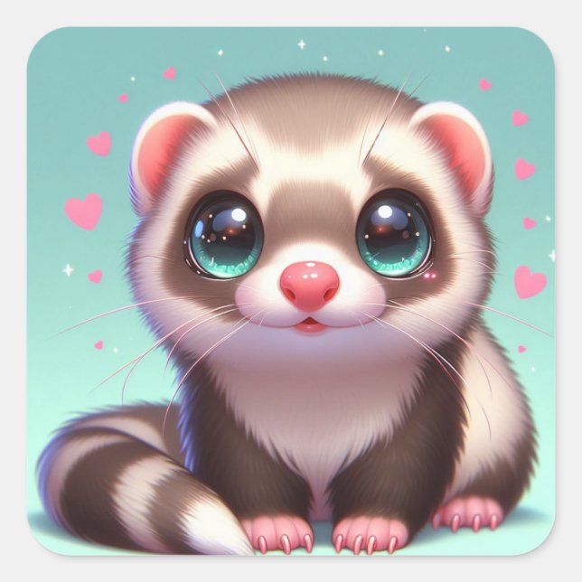 Adesivo Quadrado Farrah (Frente)