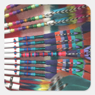 Adesivo Quadrado Fãs da Igreja Nativa Americana, xícara de café, ca