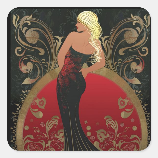 ADESIVO QUADRADO FASHION-ESQUE #4 (Frente)