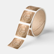 Faux Copper Gold Foil Logo