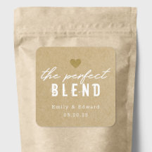 Favor de Café de Casamento Moderno The Perfect Ble