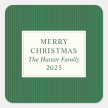 Favor de Natal Minimalista Moderno Verde