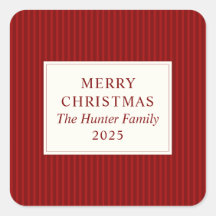 Favor de Natal Minimalista Moderno Vermelho