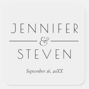 Adesivo Quadrado Favores elegantes cinzentos cinzentos simplesmente