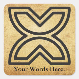 Adesivo Quadrado Fawodhodie   Símbolo da Liberdade e da Emancipação