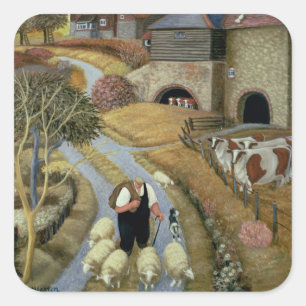 Adesivo Quadrado Fazenda da rua francesa