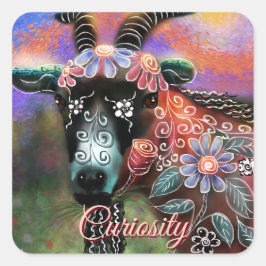 Adesivo Quadrado Fazenda De Capim Floral Para Animais