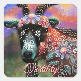 Adesivo Quadrado Fazenda De Capim Floral Para Animais