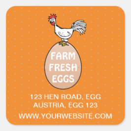 Adesivo Quadrado Fazenda fresca