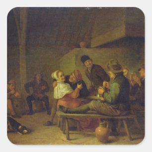 Adesivo Quadrado Fazendeiros Carousing
