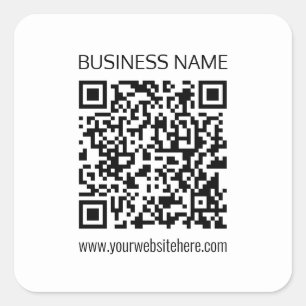 Adesivo Quadrado Fazer um código de QR comercial instantaneamente e