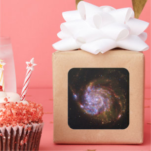 Adesivo Quadrado Fécula de cravagem: M101 Galáxia