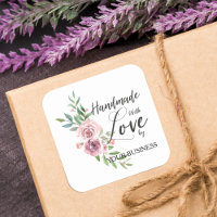 Feita à mão com citação de amor na coroa floral ro