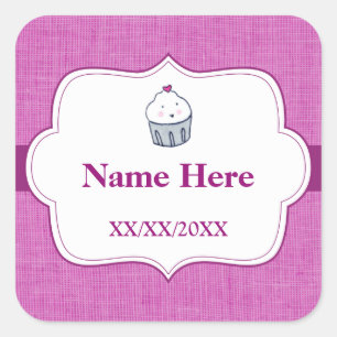 Adesivo Quadrado Feito com Amor