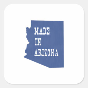 Adesivo Quadrado Feito em Arizona