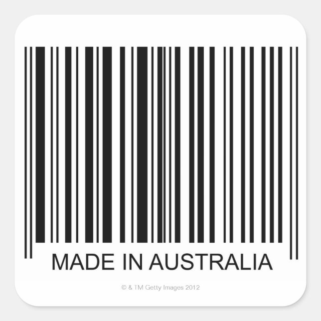 Adesivo Quadrado Feito na Austrália (Frente)