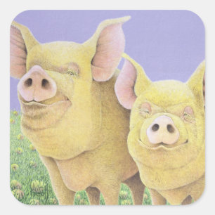 Adesivo Quadrado Felicidade