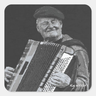 Adesivo Quadrado Felicidade é, Musical de Paris, Arte Negra e Branc