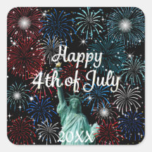 Feliz 4 de julho do Fireworks