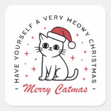 Feliz Catma meowy gato de Natal