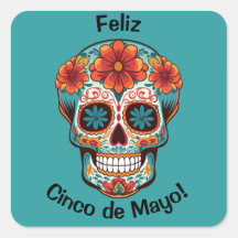 Feliz Cinco de Maio! Caveira de Açúcar