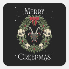 Adesivo Quadrado Feliz Creepmas Sticker