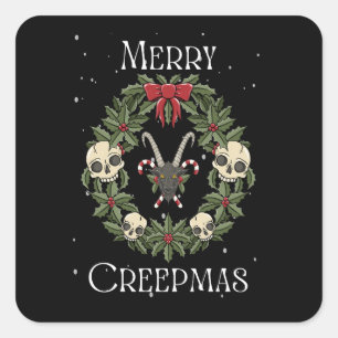 Adesivo Quadrado Feliz Creepmas Sticker