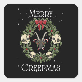 Adesivo Quadrado Feliz Creepmas Sticker