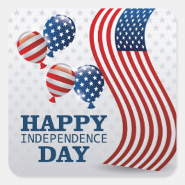 Adesivo Quadrado Feliz Dia da Independência