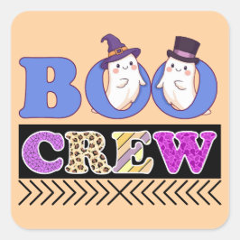 Adesivo Quadrado Feliz Dia das Bruxas