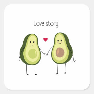 Adesivo Quadrado Feliz dia de os namorados 2023 Imagem Engraçada