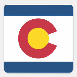 Adesivo Quadrado Feliz Dia do Colorado!
