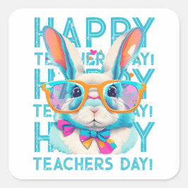 Adesivo Quadrado Feliz Dia do Professor!