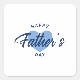 Adesivo Quadrado Feliz Dia dos Pais