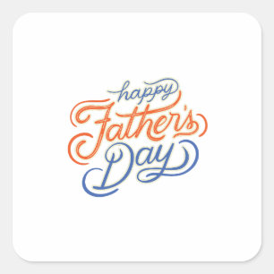 Adesivo Quadrado Feliz Dia dos Pais