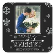 Feliz E Tipografia Casada Primeira Foto De Natal