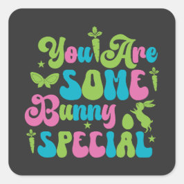 Adesivo Quadrado Feliz Eggster. Ovo Hunter