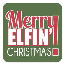 Feliz Elfin Sticker