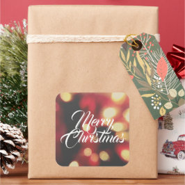 Adesivo Quadrado Feliz Natal
