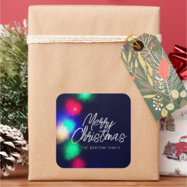 Adesivo Quadrado Feliz Natal