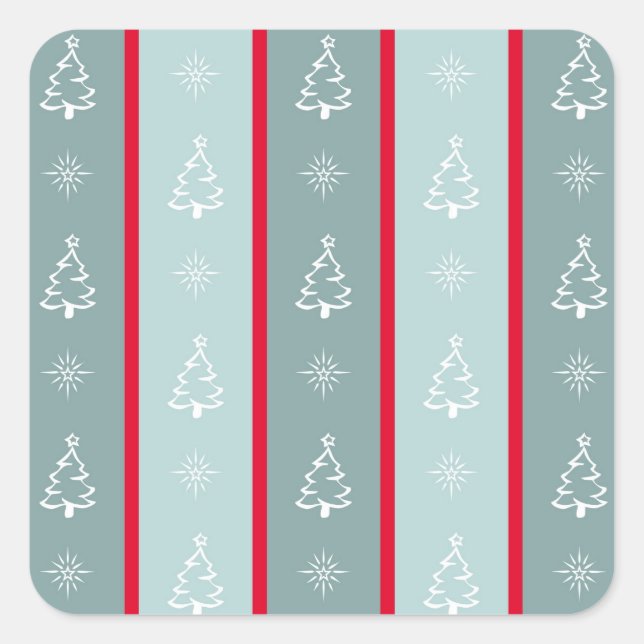 Adesivo Quadrado Feliz Natal (Frente)