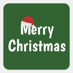 Adesivo Quadrado Feliz Natal
