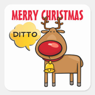 Adesivo Quadrado Feliz Natal