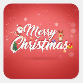 Adesivo Feliz Natal - Vermelho - Comprar em Tk Design