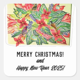 Adesivo Quadrado Feliz Natal!