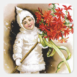 Adesivo Quadrado Feliz Natal