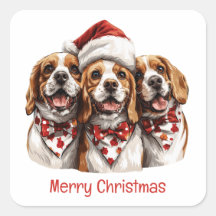 Feliz Natal Cachorros de Beagle