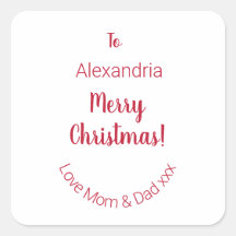 Feliz Natal da mãe e Pai mínimo